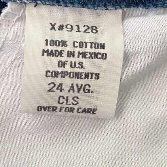 Venezia Jeans Pants Womens 24 Blue High Rise Straight Leg Classic Denim 90s Y2K - Picture 8 of 9